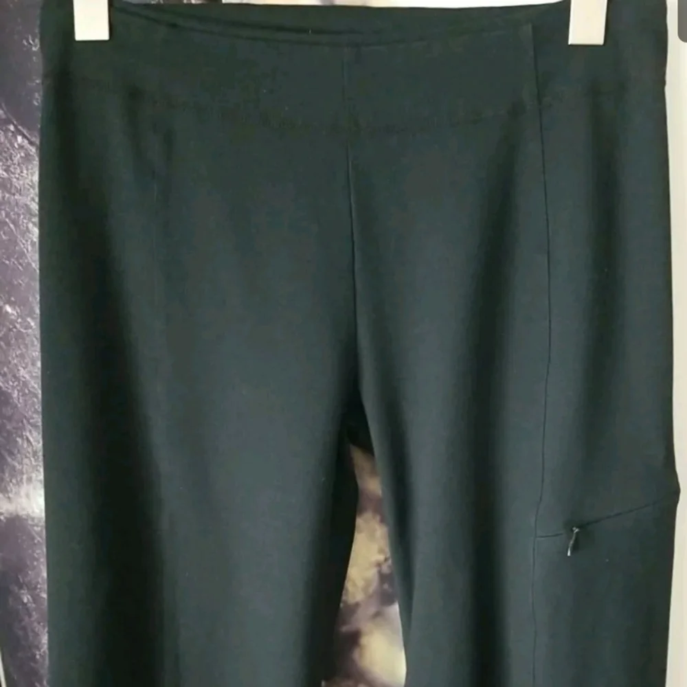 Stonewear Women's PETITE Black Stretch Wide Leg Regular Fit Legging Pants Size S